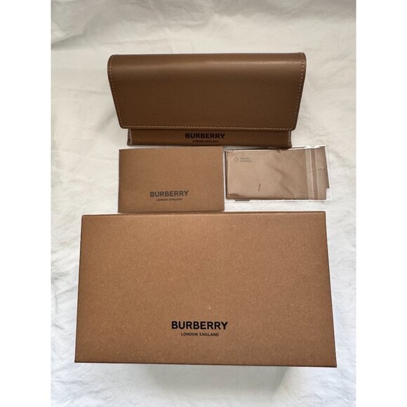 Burberry Womens Black Square Sunglasses B4366-F 3980/T3 55mm Polarized - Picture 7 of 13